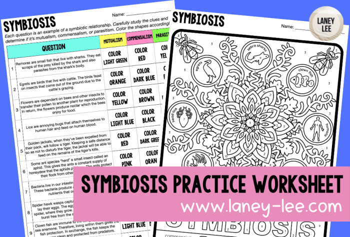 Symbiosis practice worksheet answer key