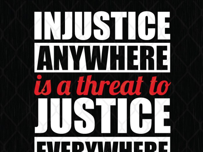 Injustice anywhere is a threat to justice everywhere essay